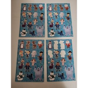 Vintage Rudolph Red Nosed Reindeer Stickers Stickety Doo Da American Greetings